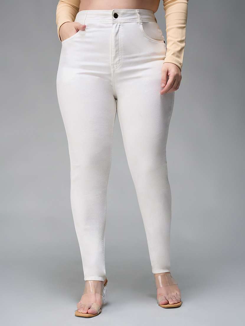 women solid high rise skinny jean - 22403348 -  Standard Image - 2