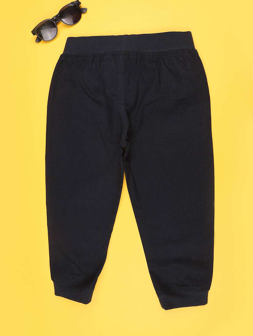 kids solid mid rise joggers - 22403785 -  Standard Image - 2