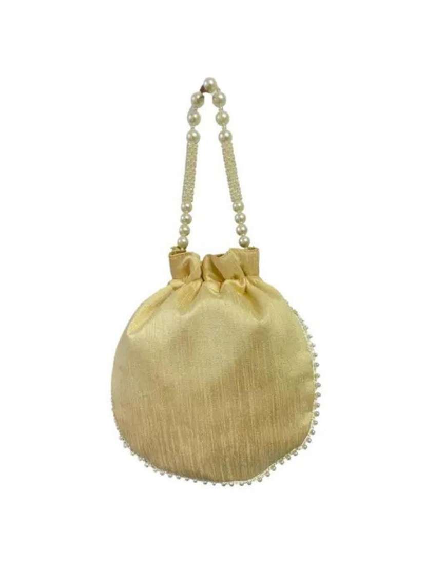 women solid with work embellished potli - 22403925 -  Standard Image - 2