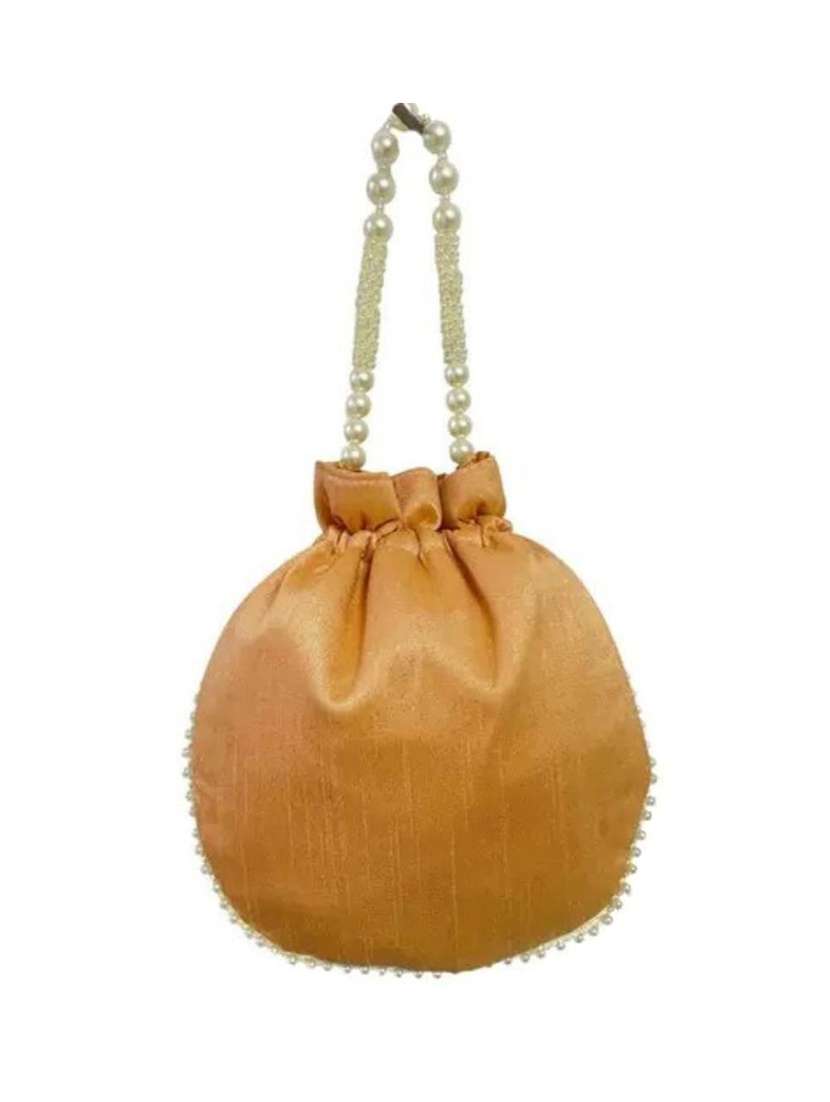 Women Solid With Work Embellished Potli - 22403926 -  Standard Image - 2