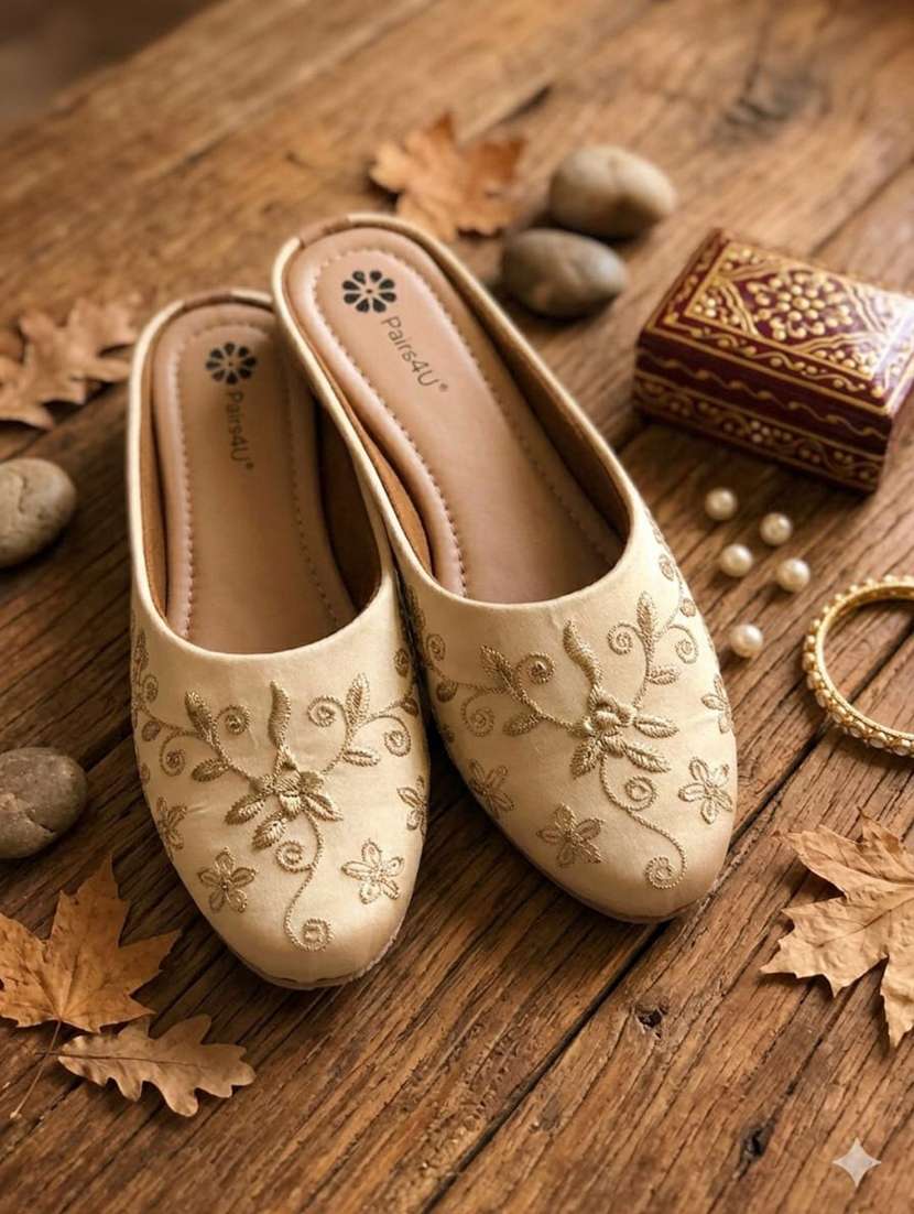 women embroidered slip on mule - 22403955 -  Standard Image - 2