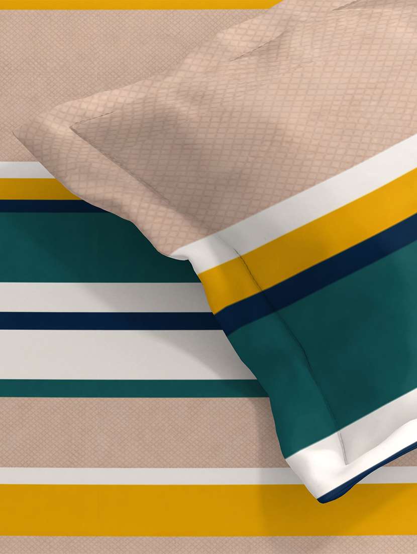 quirky home coral collection flat double bedsheet with 2 pillow cover - 22403958 -  Standard Image - 2