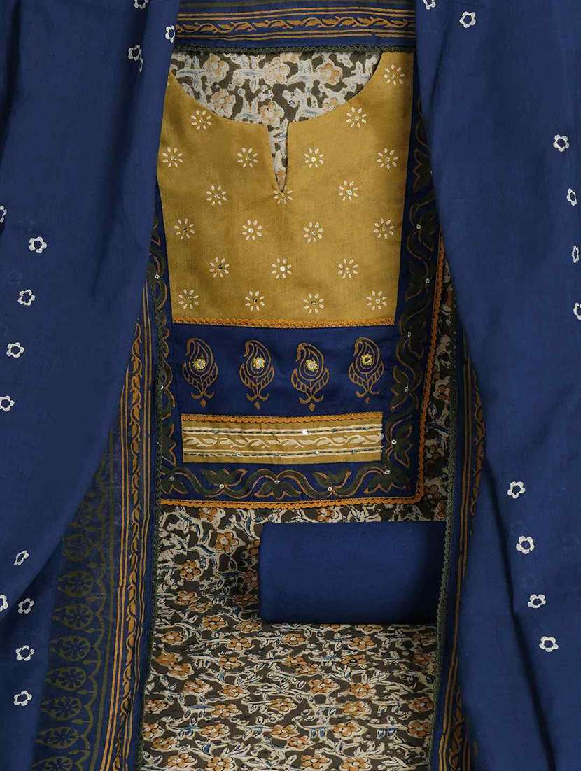 women floral printed unstitched suit set - 22403990 -  Standard Image - 2