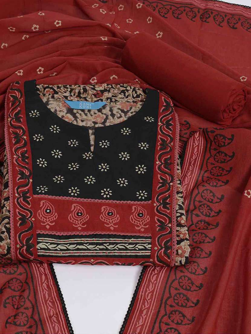 women floral printed unstitched suit set