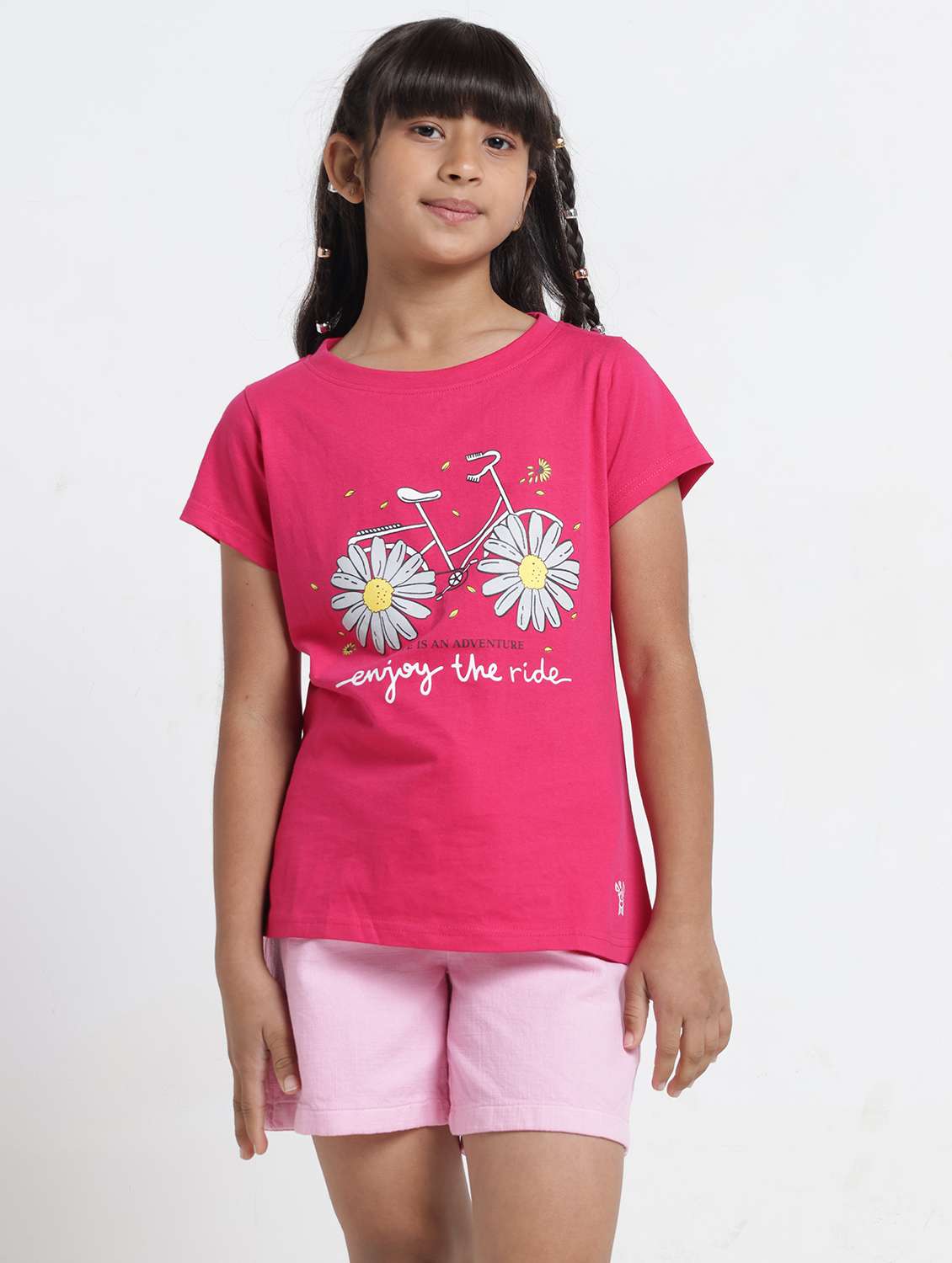 girls pink cotton jersey tees tee