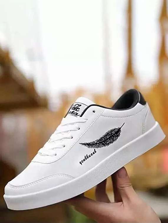 men solid lace up casual shoe - 22404384 -  Standard Image - 2