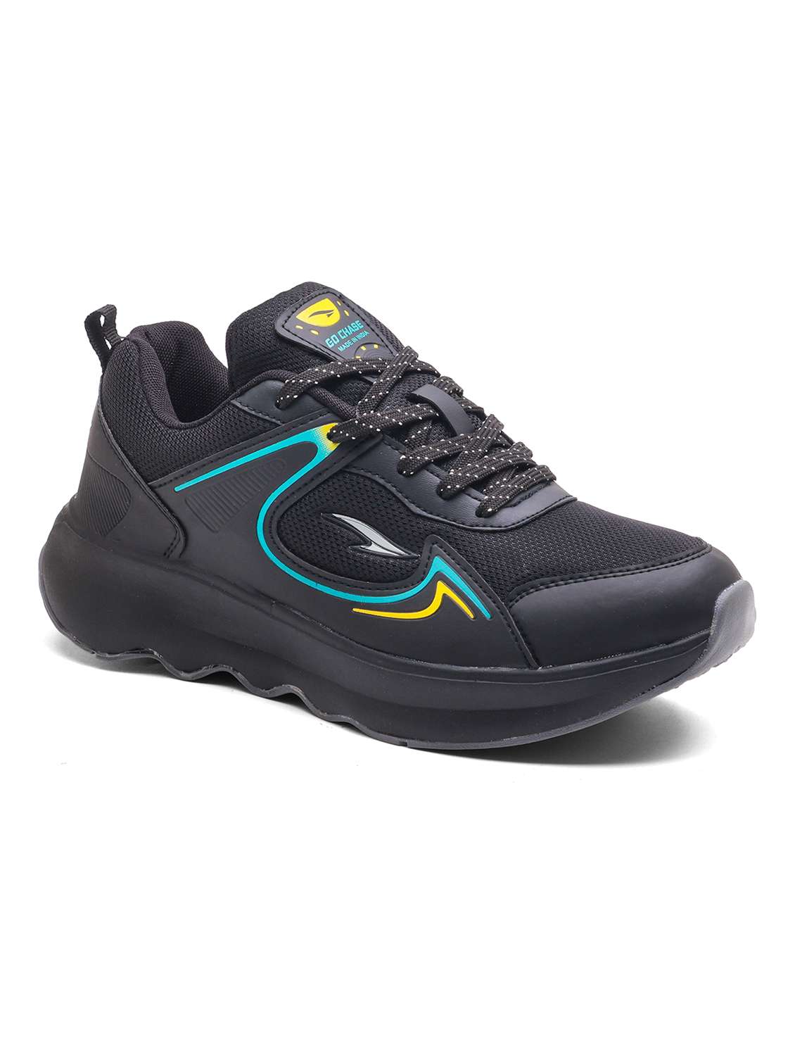 men black lace up sport shoe - 22405140 -  Standard Image - 2