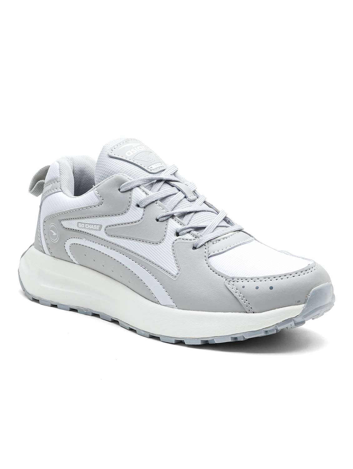 men grey lace up sport shoe - 22405145 -  Standard Image - 2