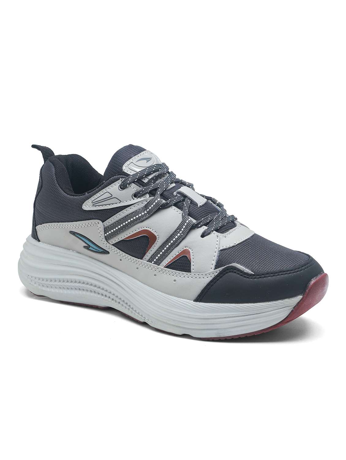 men grey lace up sport shoe - 22405159 -  Standard Image - 2