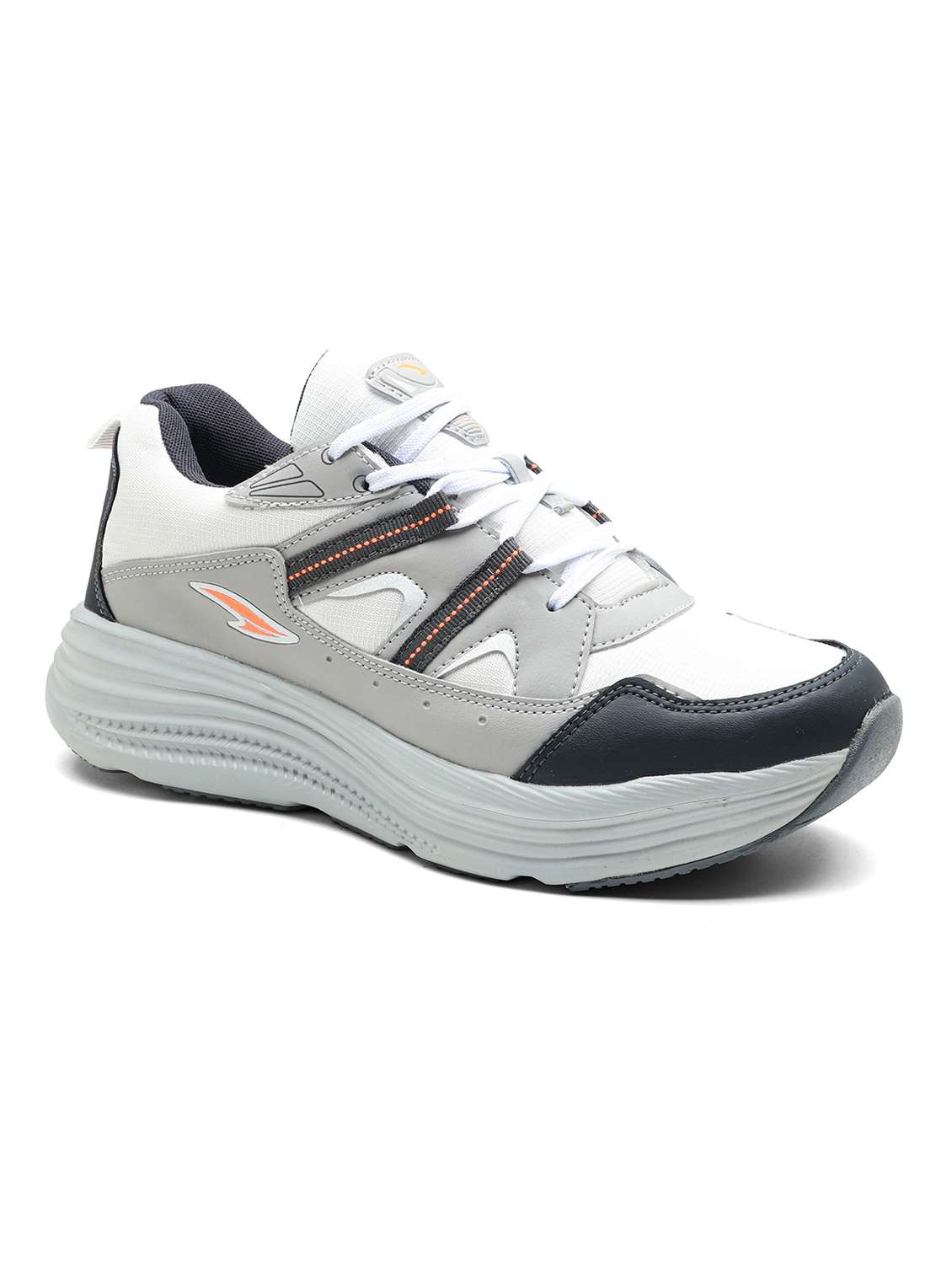 men grey lace up sport shoe - 22405160 -  Standard Image - 2