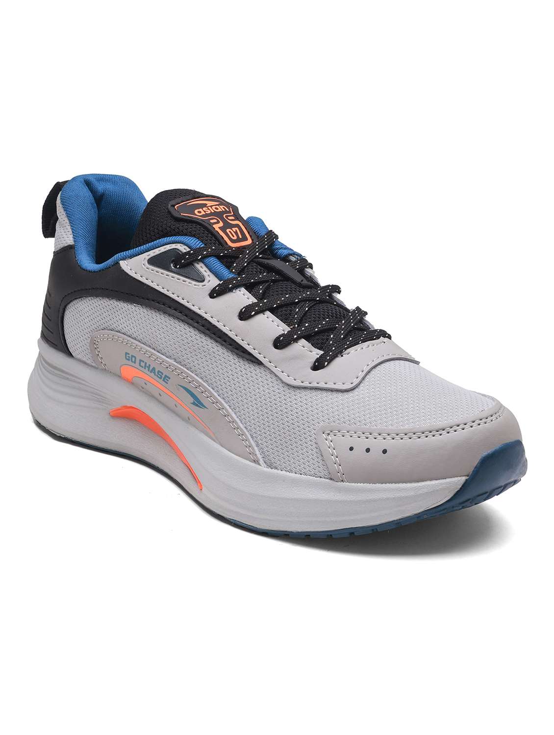 men grey lace up sport shoe - 22405175 -  Standard Image - 2