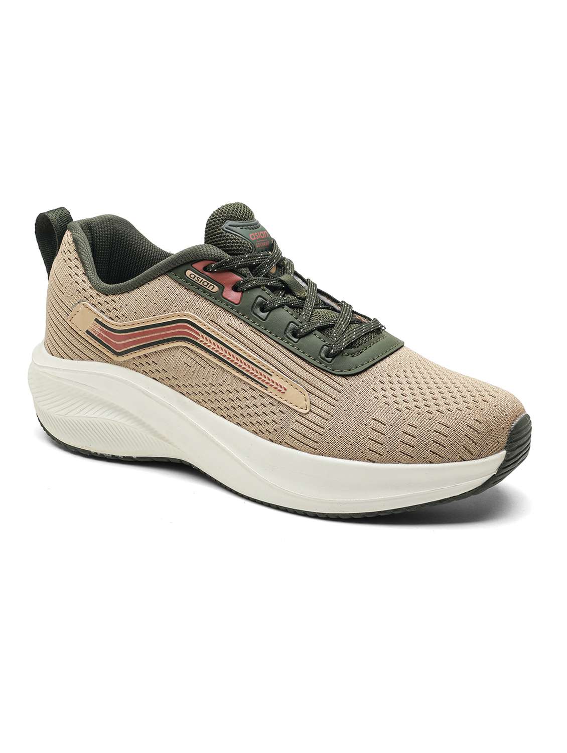 men beige lace up sport shoe - 22405208 -  Standard Image - 2