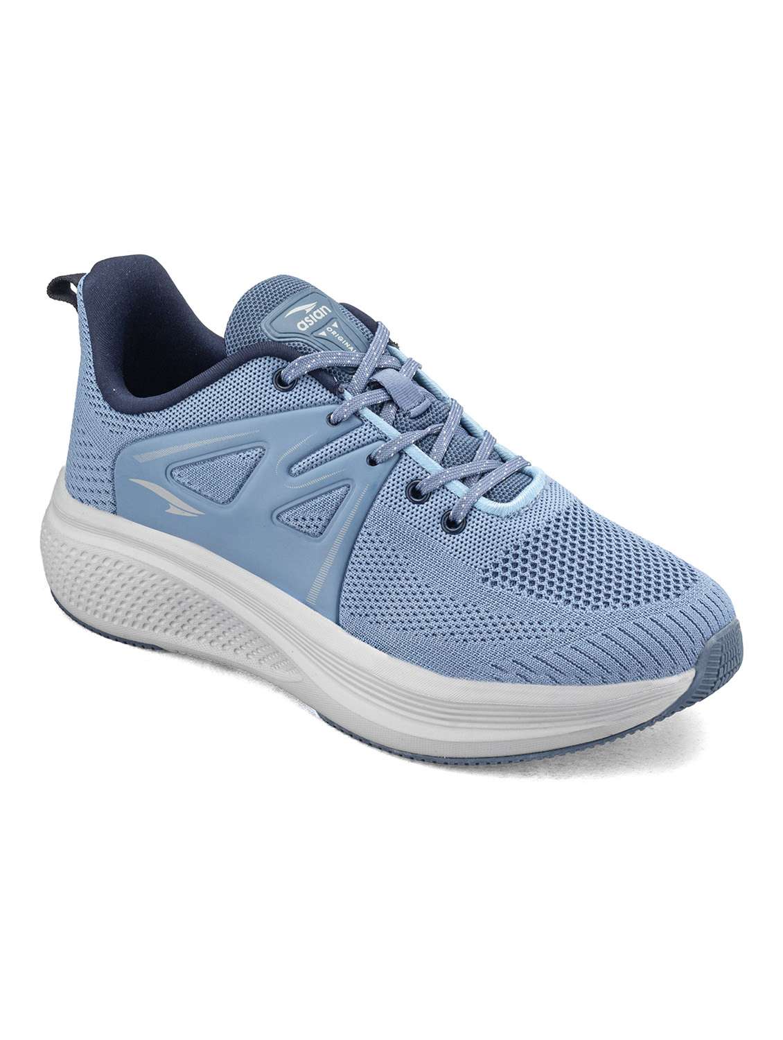 Men Blue Lace Up Sport Shoe - 22405219 -  Standard Image - 2
