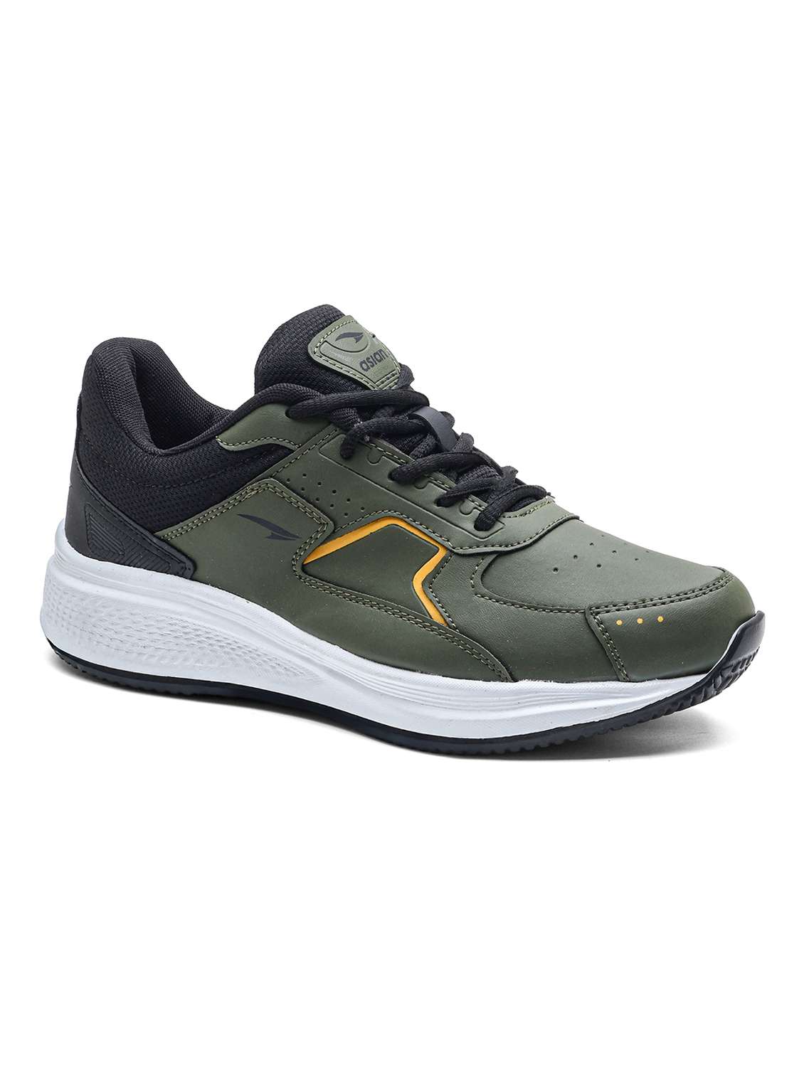 men olive lace up sport shoe - 22405236 -  Standard Image - 2