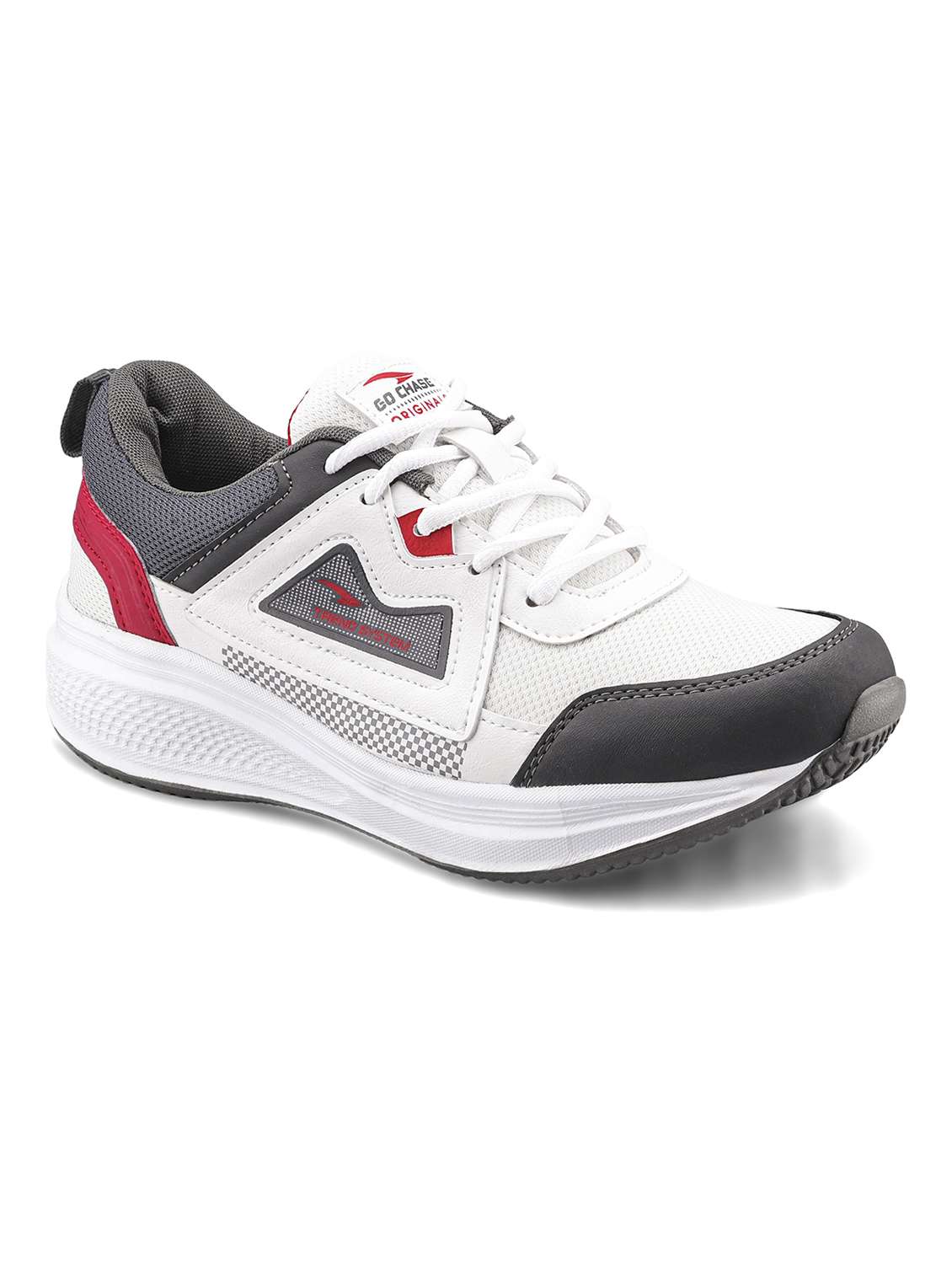 men white lace up sport shoe