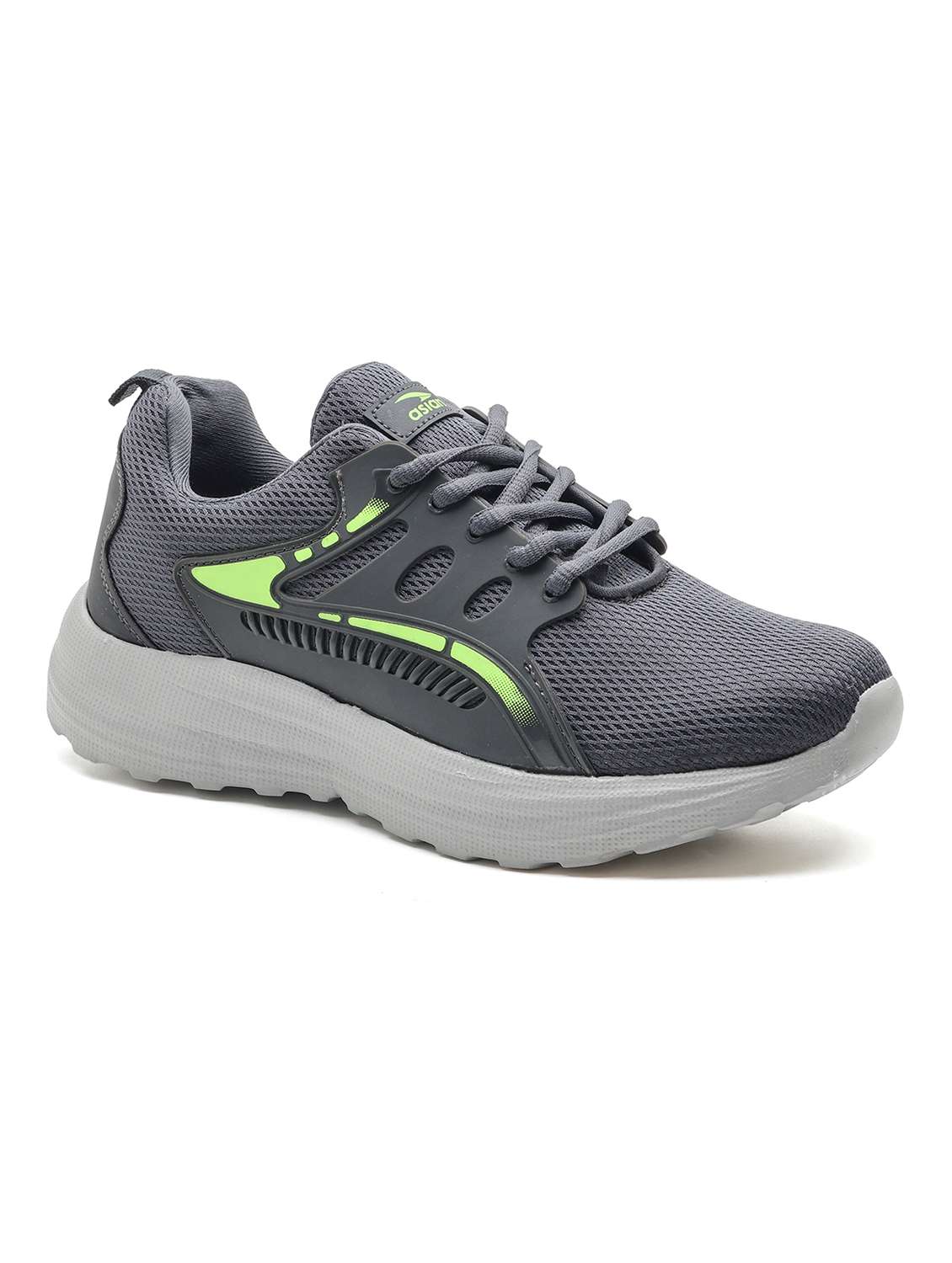 men grey lace up sport shoe - 22405256 -  Standard Image - 2