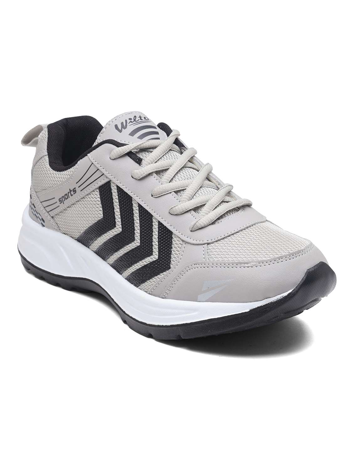 men grey lace up sport shoe - 22405285 -  Standard Image - 2