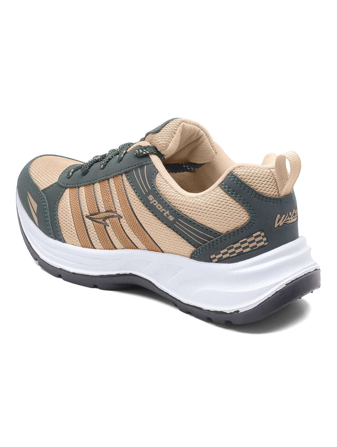 Men Beige Lace Up Sport Shoe - 22405287 -  Standard Image - 2