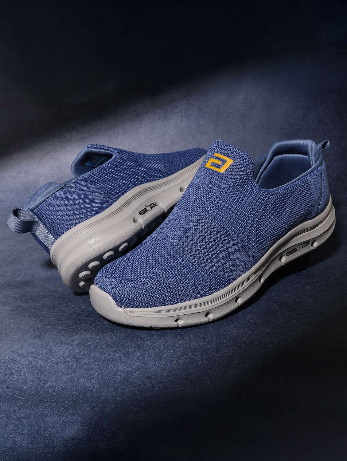 men blue slip on sport shoe