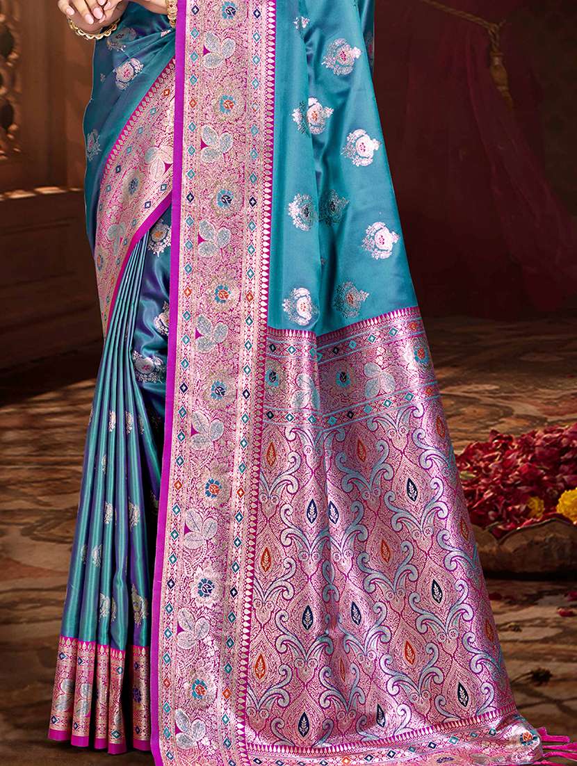 women self design bordered saree with blouse - 22405350 -  Standard Image - 2