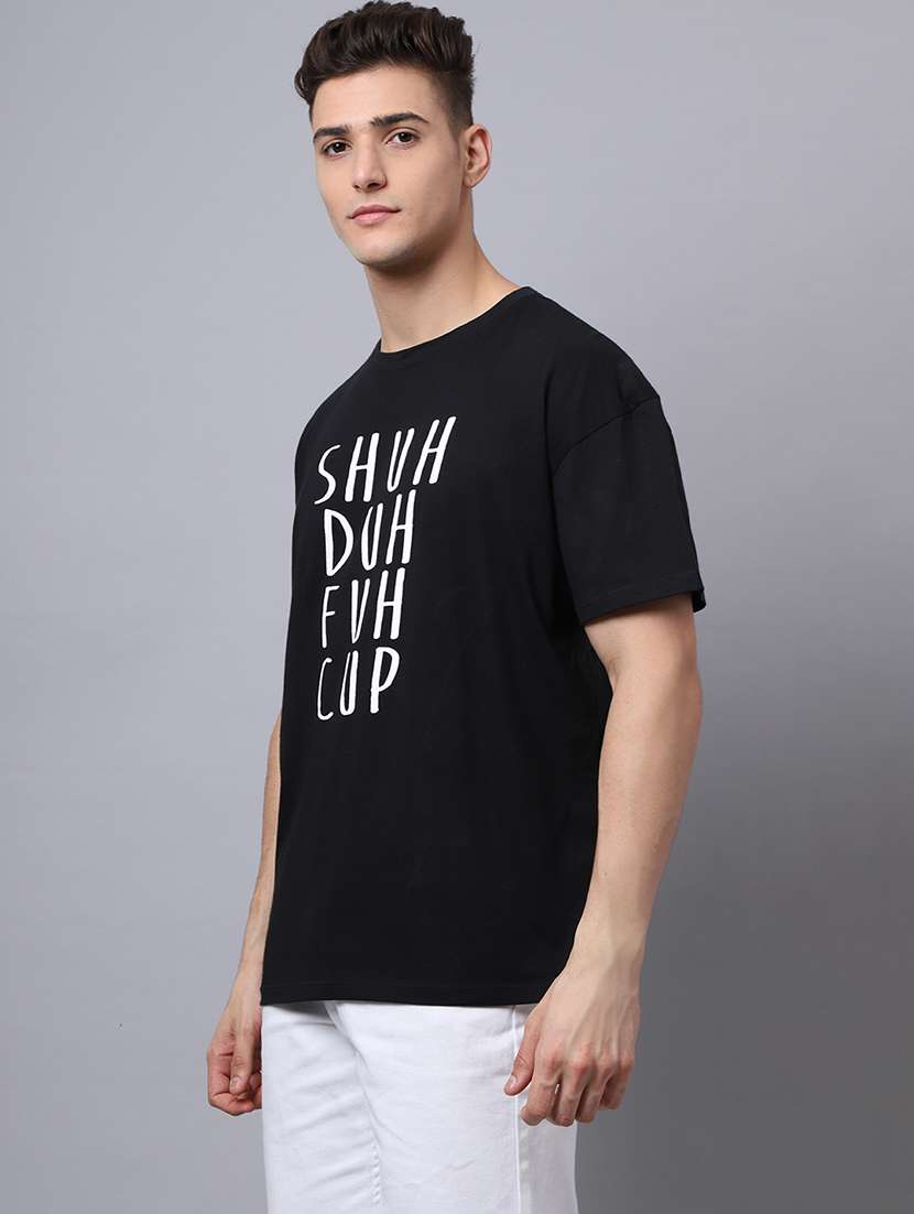 men typographic short sleeve oversized t-shirt - 22406483 -  Standard Image - 2