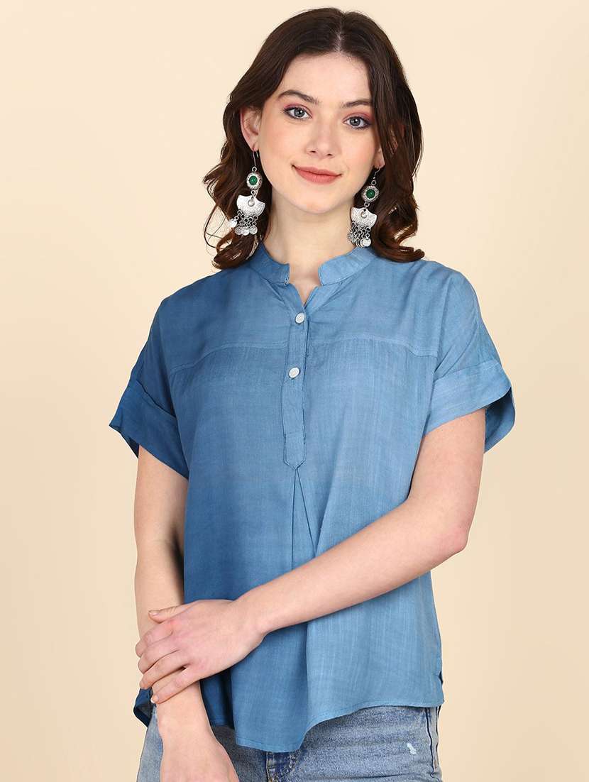 women tie & dye short sleeve regular top - 22407084 -  Standard Image - 2