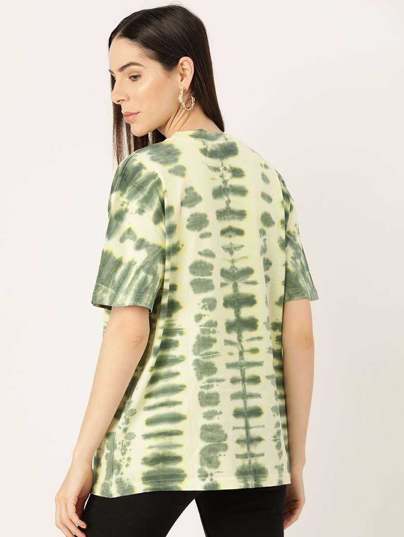 women tie & dye short sleeve oversized t-shirt - 22407209 -  Standard Image - 2