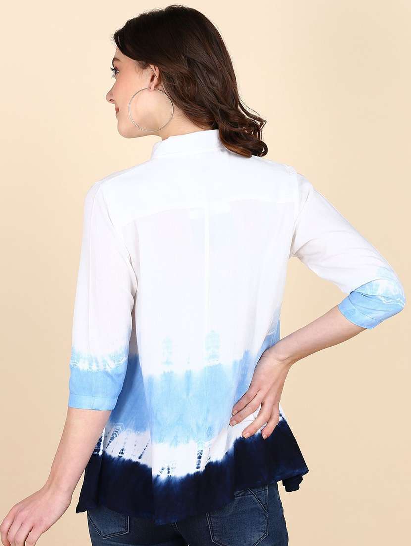 women self design multi colored viscose regular shirt - 22407383 -  Standard Image - 2