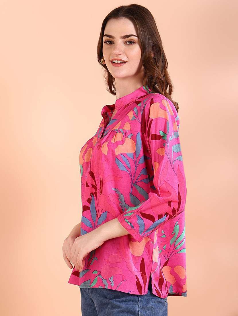 floral viscose regular fit spread collar shirt - 22407481 -  Standard Image - 2
