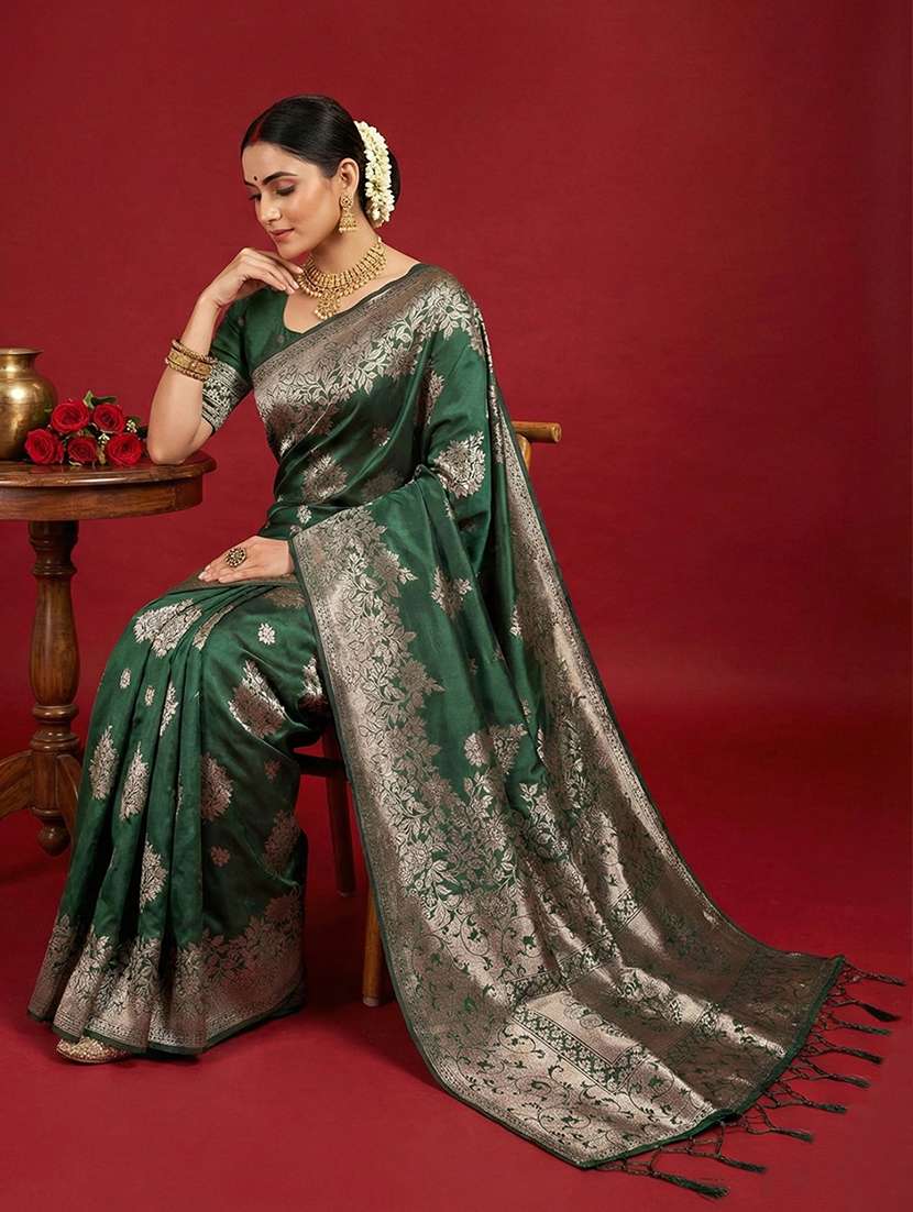 women self design banarasi saree with blouse - 22408105 -  Standard Image - 2
