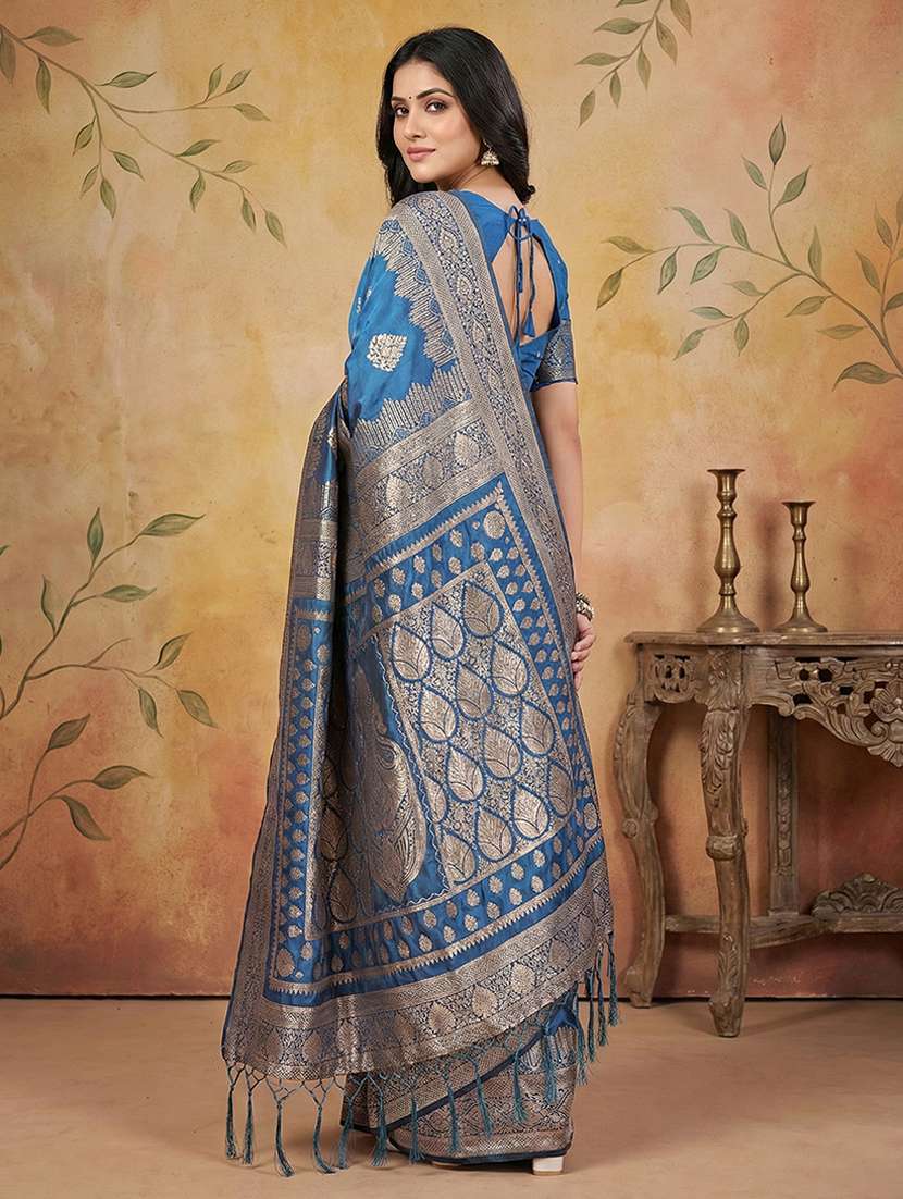 women self design banarasi saree with blouse - 22408117 -  Standard Image - 2