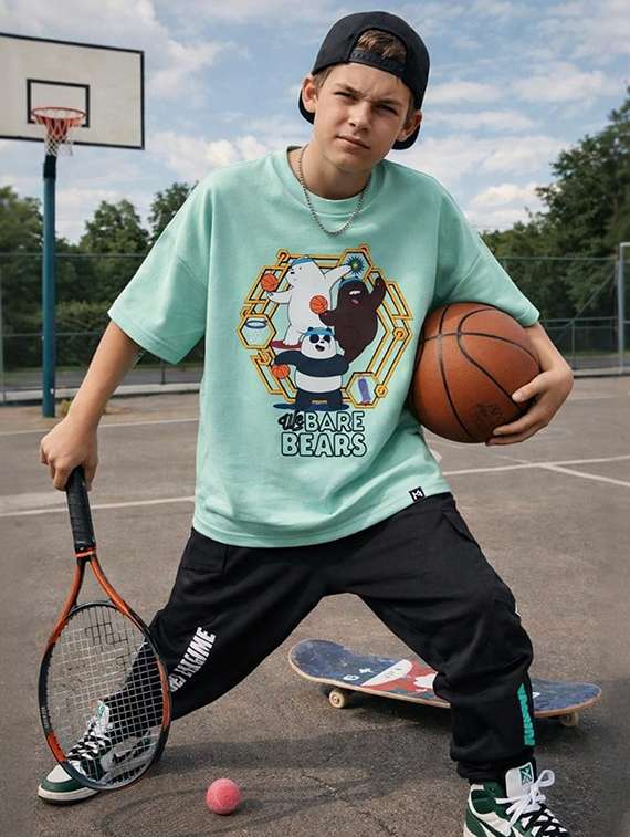 boys printed short sleeve t-shirt  - 22408400 -  Standard Image - 2