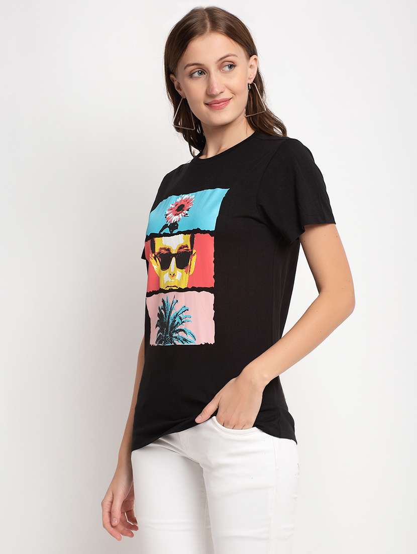 women printed short sleeve t-shirt - 22408631 -  Standard Image - 2
