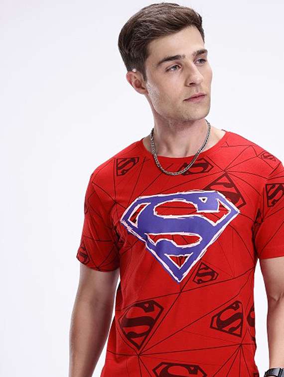 Men Printed Short Sleeve Slim Fit T-shirt - 22408696 -  Standard Image - 2
