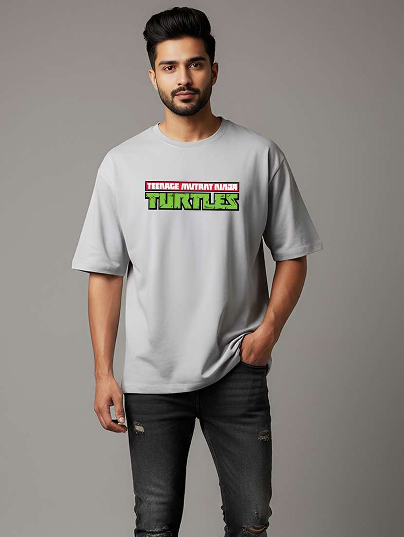 men printed short sleeve oversized t-shirt - 22408700 -  Standard Image - 2