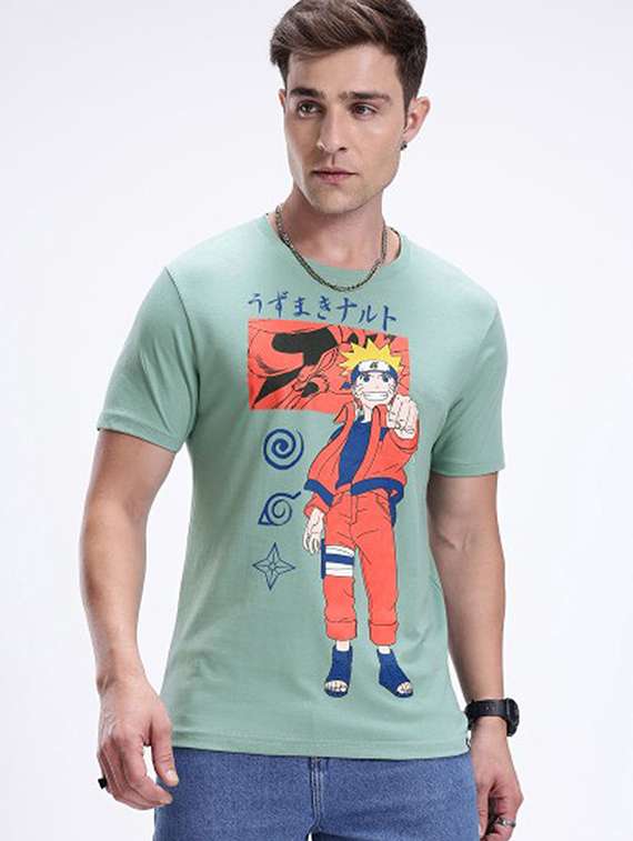 Men Graphic Short Sleeve Slim Fit T-shirt - 22408702 -  Standard Image - 2