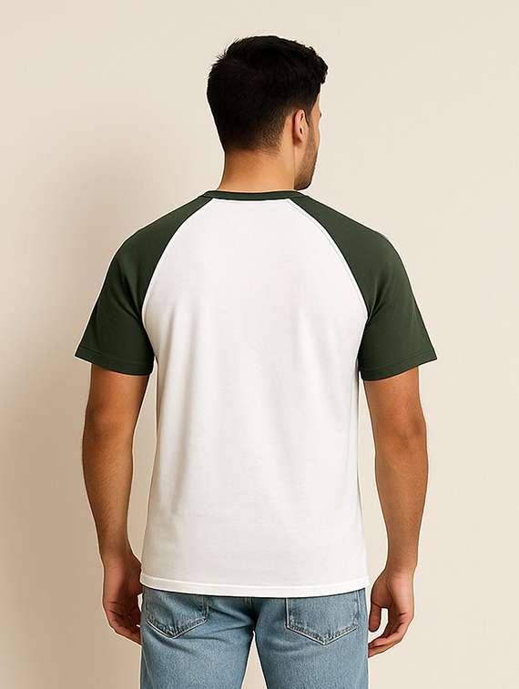 Men Printed Raglan Sleeve Regular Fit T-shirt - 22408726 -  Standard Image - 2