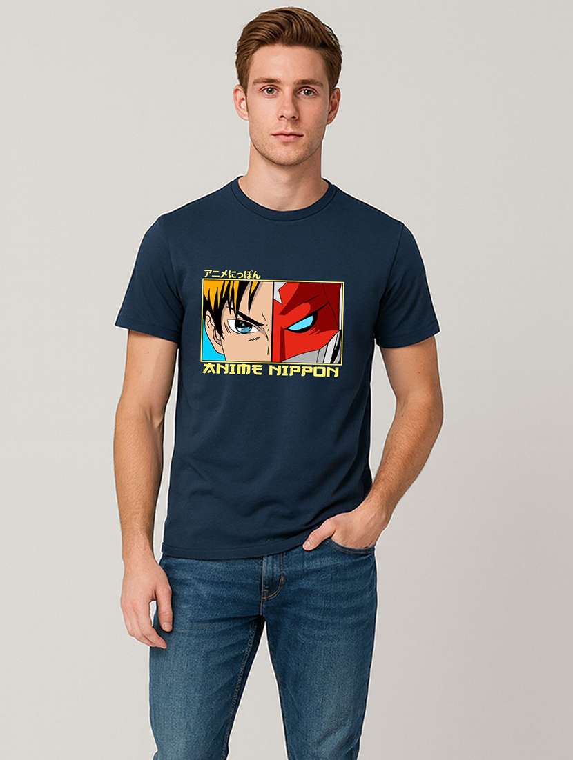 Men Printed Short Sleeve Regular Fit T-shirt - 22408728 -  Standard Image - 2