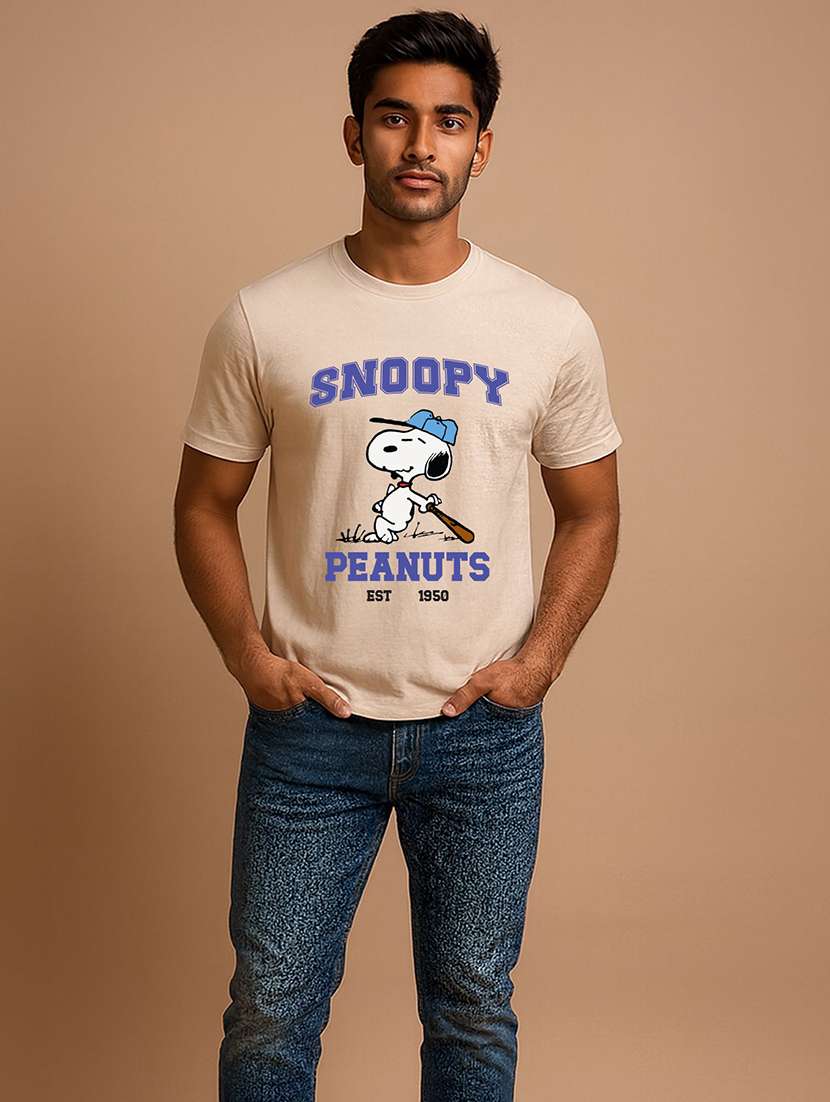 Men Printed Short Sleeve Regular Fit T-shirt - 22408739 -  Standard Image - 2