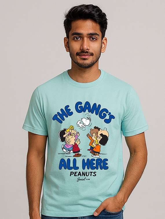 men printed short sleeve regular fit t-shirt