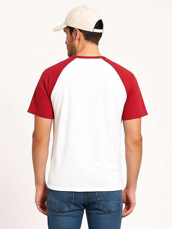 Men Printed Raglan Sleeve Regular Fit T-shirt - 22408764 -  Standard Image - 2