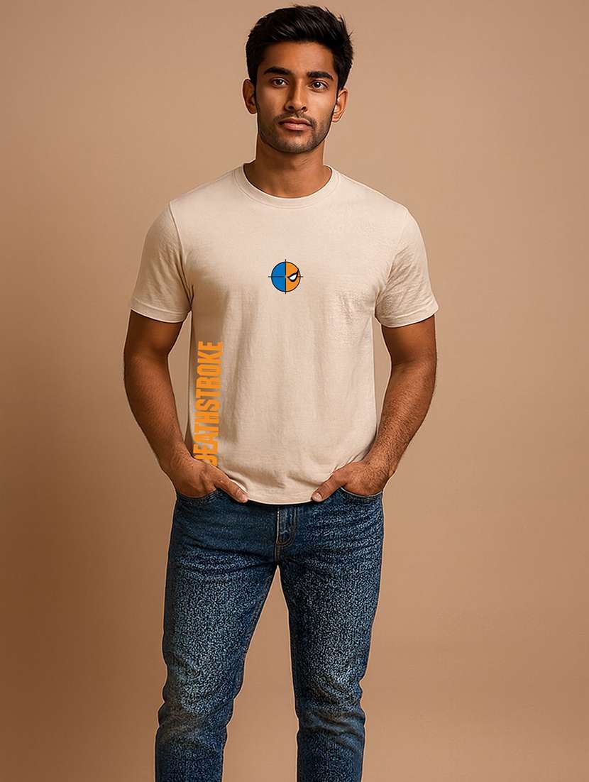 men printed short sleeve regular fit t-shirt - 22408769 -  Standard Image - 2