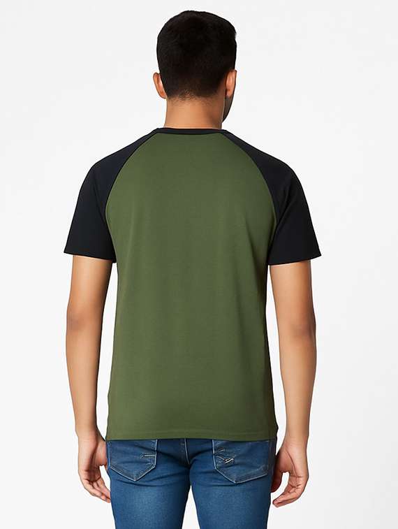 Men Printed Raglan Sleeve Regular Fit T-shirt - 22408801 -  Standard Image - 2