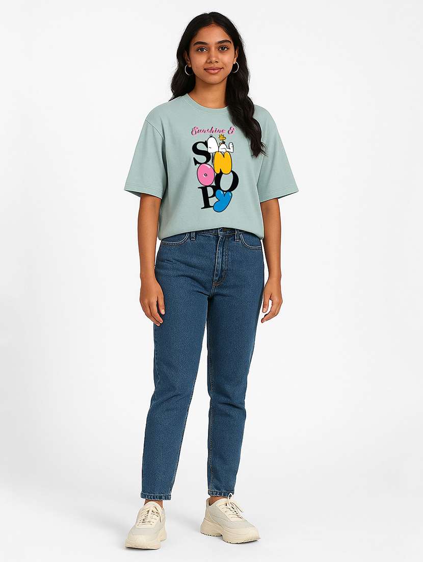 Women Printed Short Sleeve Crop T-shirt - 22408803 -  Standard Image - 2