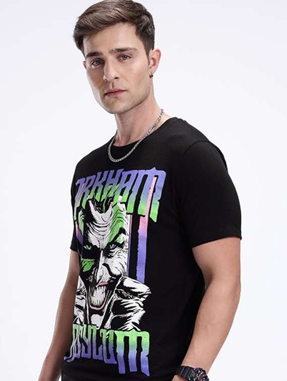men printed short sleeve slim fit t-shirt - 22408810 -  Standard Image - 2