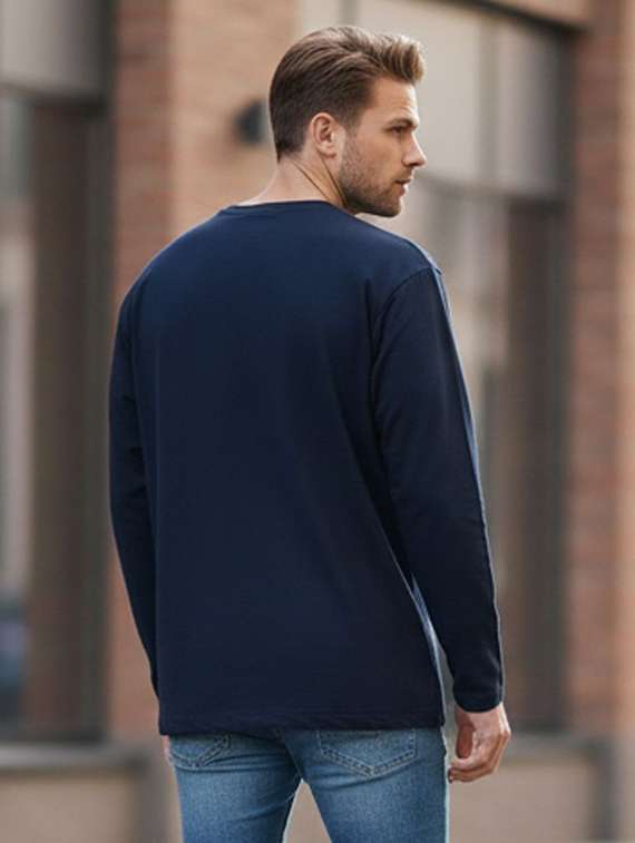 men printed long sleeve regular fit t-shirt - 22408816 -  Standard Image - 2