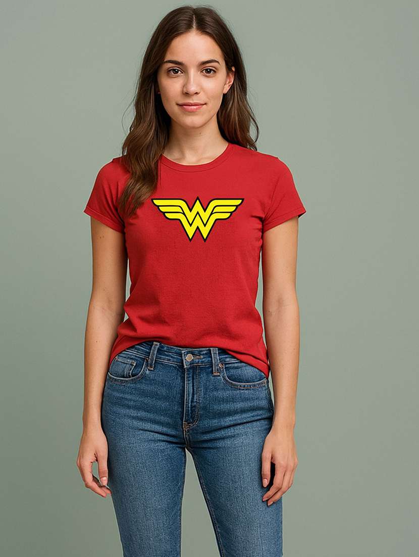 women printed short sleeve t-shirt