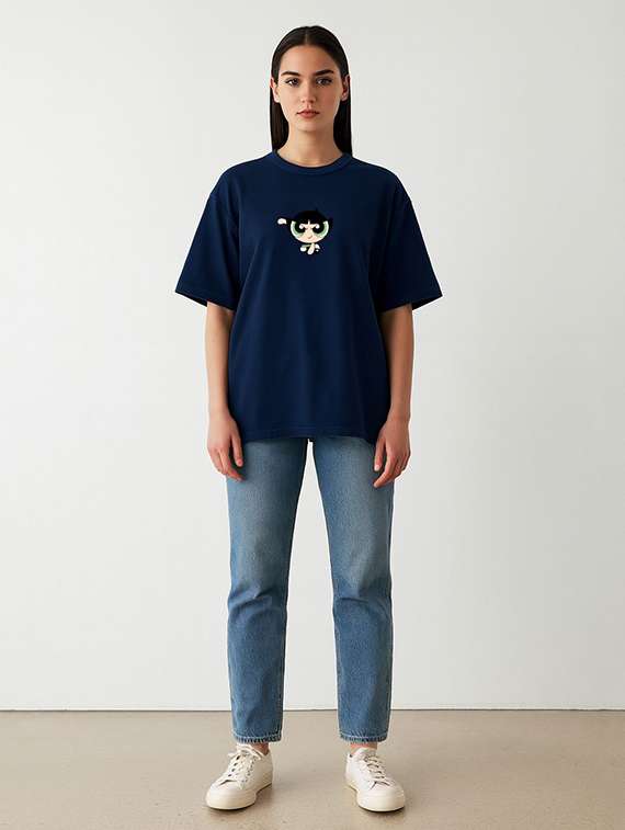 women printed short sleeve oversized t-shirt - 22408852 -  Standard Image - 2