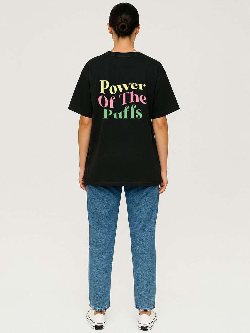 women printed short sleeve oversized t-shirt - 22408885 -  Standard Image - 2