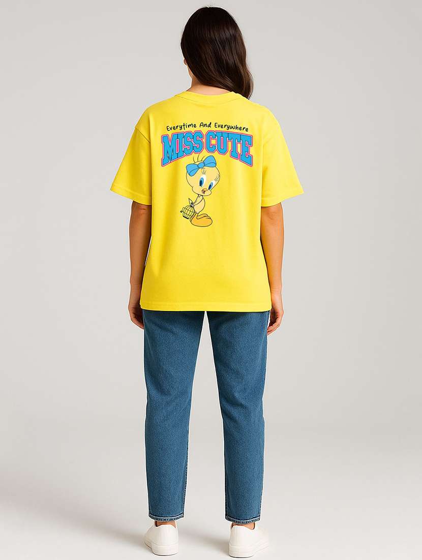 women printed short sleeve oversized t-shirt - 22408886 -  Standard Image - 2